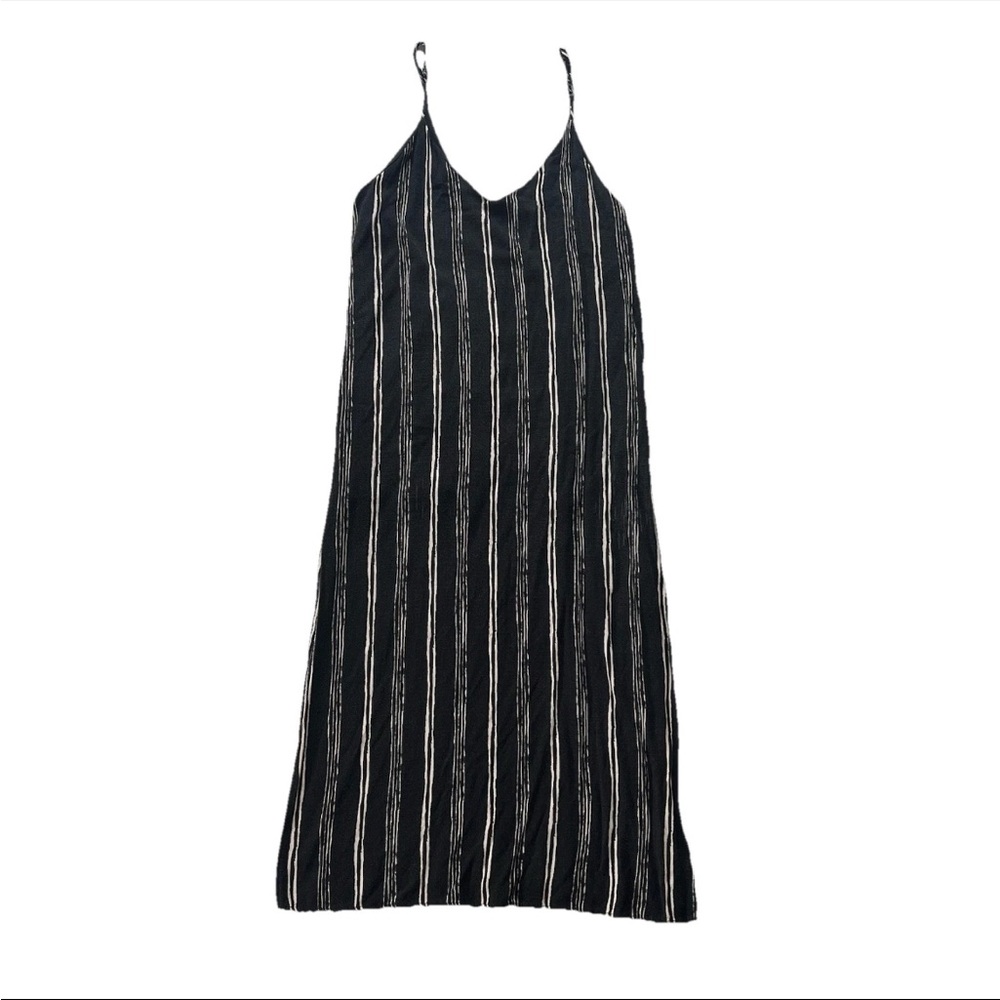Vintage Women’s Striped Midi Slip Dress Resortwear Vacation Minimalist Beach